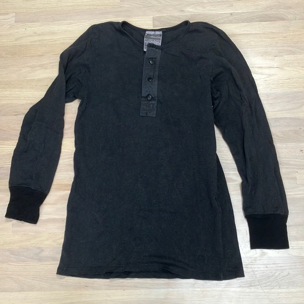 Jungmaven Mens Henley Size Large